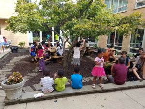 Courtyard renovations were completed just in time for Capital Memorial's biggest outreach event.